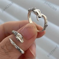 [Free Shipping] Can Open Tickets Retro Snake Ring Female ins Niche Design Rose Index Finger Ring Hig