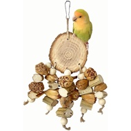 Mainan Burung Semula Jadi - Mainan Kunyah untuk Burung Parkit, Burung Beo, Burung Cockatiel, Burung 
