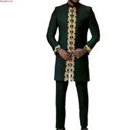 Men's Luxury Embroidery Clothes Suits Mum Islc Sherwani Formal Party Wedding Agbada Dress Traditiona