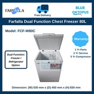 Farfalla Dual Function Chest Freezer (80L), FCF-W80C