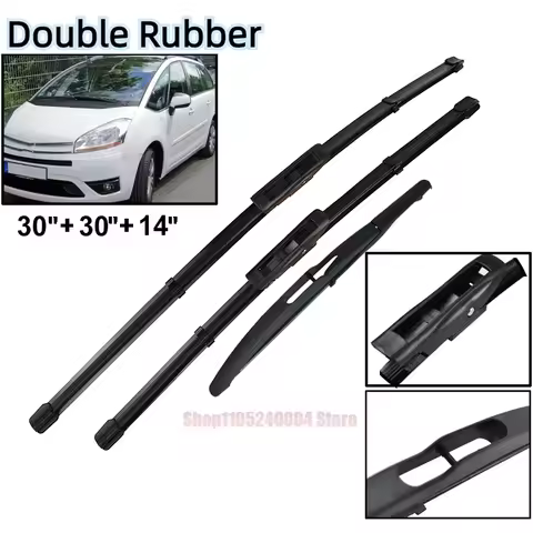 Front & Rear Wiper Blades For Citroen C4 Grand Picasso C4 Picasso I 2008 - 2013 Windshield Windscree