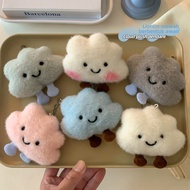 GANTUNGAN Luxury Flower Cloud Keychain Kawaii Cute Weather Cloud Keychain