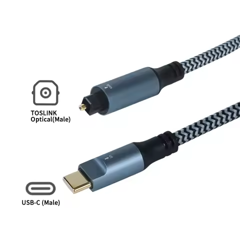 USB C to Toslink Digital Optical Audio Cable USB-C Male to TOSLINK Female Connector USB TO TOSLINK A