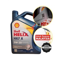 [Pasaran Malaysia] Original Shell Helix HX7 X 5W30 Semi Synthetic Engine Oil 4L