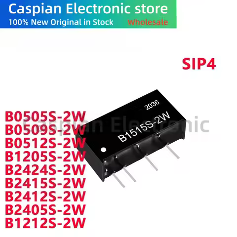 2/PCS B0505S-2W B0509S-2W B0512S-2W B1205S-2W B1212S-2W B2424S-2W B2415S-2W B2412S-2W B2405S-2W SIP4