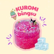 KUROMI BINGSU (Bingsu Slime)// Super crunchy hand-squeezed slime// adorable Kuromi charm// super HOT