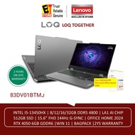 Lenovo LOQ AI Gaming Laptop (I5-13450HX/16GB/512GB/RTX4050 6GB /15.6" FHD 144HZ/OFF HOME 2024/W11/BA