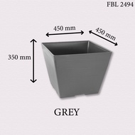 <GardenMart4U> FELTON Square Flower Pot 2494 Pot Pasu Bunga Dan Sayur