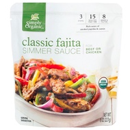 Simply Organic Classic Fajita Simmer Sauce, 227g - WSHT [US]