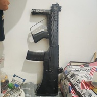 mainan airsoft dcobra m-790 hitam custom tavor (SUDAH TIDAK BISA NEMBAK +  SUDAH ADA PEMBERAT) loose