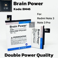 Baterai HP Xiaomi Redmi Note 3 / Note 3 PRO BM46 BM 46 Original Double Power Brain Power Batrai Batr