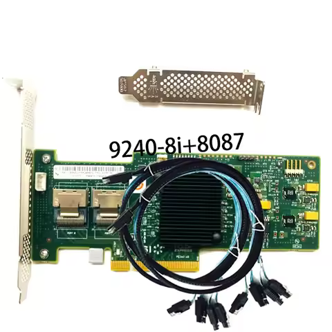 LSI 9240-8i 8-port PCI E SAS SATA LSI00200 Server RAID Controller Card +2* SFF SATA RAID Expander