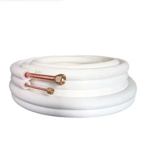 2/3/4/6/7 Meter Air Conditioner Copper Tube Coil 1/4'' 1/2" Foam Insulated Refrigerant Extension Tub