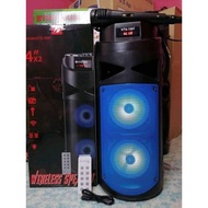 Kingster Portable Karaoke Bluetooth Speaker Auxillary Free Microphone