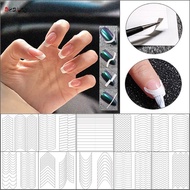 1 Sheet Nail French Sticker Self-adhesive Wave Love Shape DIY Nail Art Tape Guide Template Professional Manicure Tools