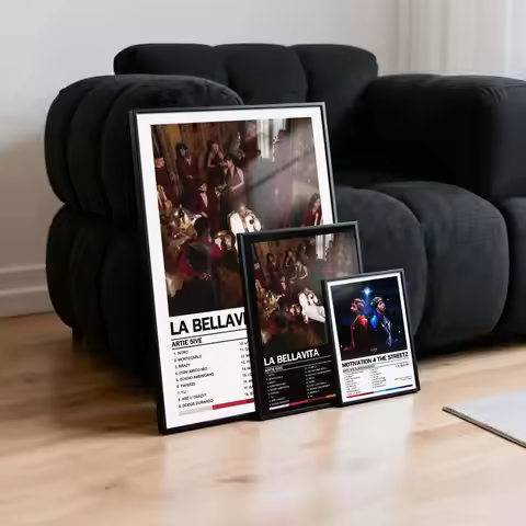 Artie 5ive Poster Peelable Self-Adhesive Album Cover Poster Stickers, Frameless Wall Art for Singer 