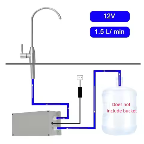 Electric Faucet Water Pump 12V 1.5L/min Faucet Automatic Suction Pump Caravan Electric kitchen Water