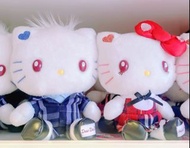 女朋友禮物 結婚公仔 日本環球影城 大阪環球影城 USJ-日本Sanrio  hello kitty & dear Daniel 格仔情侶毛絨公仔