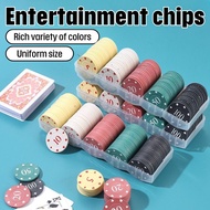 Set Box Clear Number Coin Token Poker Chips 100pcs Professional in Printed Token Game