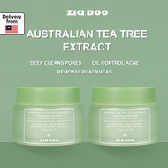 ZIA.DOO Australian Tea Tree Oil Control Acne Cleaning Mud Mask Remove Blackheads, Exfoliate & Tighte