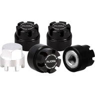 INJORA M2 Wheel Nuts Cap Locking Hubs Bahagian Peningkatan Roda untuk Axial SCX24 Deadbolt JLU Gladi