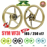 185/250x17 160/185x17 SYM VF3i 501 Sport Rim RAPIDO (PNP) VF3i V1 / V2 / ABS / Non-ABS / LE / LE PRO