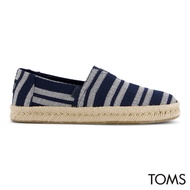 Toms Men Alpargata Rope 2.0 Navy Beach Stripe