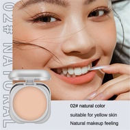 KUESICR ชุดแป้งแต่งหน้าคอนซีลเลอร์ติดทนนานควบคุมน้ำมันเค้กกันน้ำเหงื่อไม่ลอกออกแต่งหน้าแห้งและเปียกส