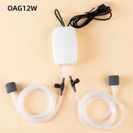 OAG12W Aquarium Air Pump Kit, Silent Mini Oxygen Pump, Portable USB High Energy Efficient with Air S