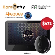 Eques Veiu S31 Smart Digital Door Viewer (Space Grey) with Local Warranty
