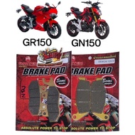 Brake Pads (Disc Brakes) Front + Rear GPX GN/GR Imitation Grade A 1 Set 2 Pairs (Amtex Gold)