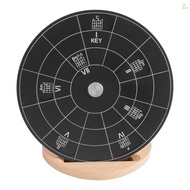 Circle of Fifths Wheel Melody Tool with Stand Holder Storage Bag Chord Wheel Aluminum Alloy Music Th