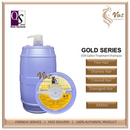 QS Beauty Gold Series (3D9) Gallon Treatment Shampoo Salon Value Pack - 3000ml