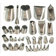 MAWAR Birthday cake decoration nozzle, churros nozzle, rose nozzle, dry cake nozzle