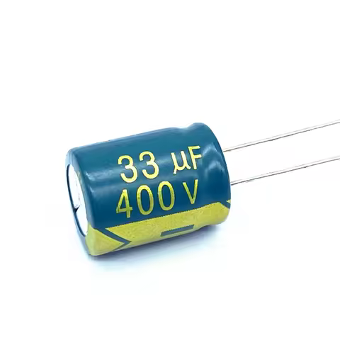 10pcs/lot 33UF high frequency low impedance 400V 33UF aluminum electrolytic capacitor size 13*17 400