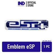 Emblem 3D eSP Esp+ Stiker Sticker Timbul Logo Thailand Twotone Kuning Hitam Chome Biru Muncul Tutup 