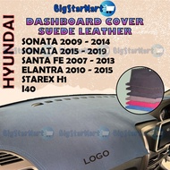 HYUNDAI I40 Sonata Santa Fe Elantra Starex H11 Suede Leather Dashboard Cover Custom Made