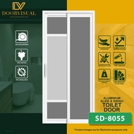 Slide and Swing Toilet Door asstl21