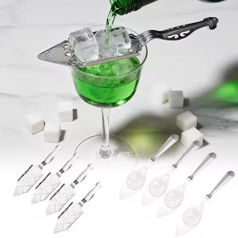 4Pcs Stainless Steel Absinthe Spoons Wire Mixed Strainer Cocktail Shaker Drinking Colander Filter Wo