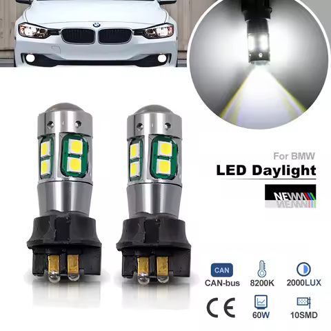 For BMW 3 Series F30 F31 F34 320i 328d 335i Canbus PW16W PW24W PWY24W LED Daytime Running Light DLRs