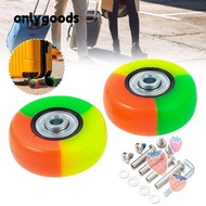 ONLY 2Pcs Suitcase Wheels, Suitcase Parts Axles Silent Replace Wheels, Portable Shock Absorption Travel Luggage Wheels Luggage Accessories