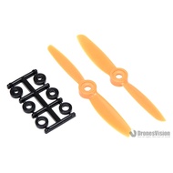 HQProp 4x4.5 Orange Multi-Axis Dedicated Propeller Glass Fiber Composite Material 2 Pcs (One Front O