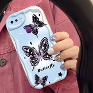 UNGU MERAH Casing HP OPPO F9 Pro F11 A5 2020 A9 2020 A11 A11X A9X A7x A9 2019 Realme 2 Pro U1 Case HP Best Friends New Casing Butterfly Pattern Purple Pink Softcase Protection Casing