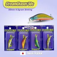 Stream Chaser 50s Lure Bait Casting Minnow Ultralight Black Rabbit