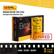 KODAK EKTAR 100 - 120 MEDIUM FORMAT COLORED PHOTOGRAPHIC FILM ( EXPIRED )