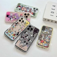 Full-screen black and white Mickey airbag 2-in-1 iPhone case suitable for iPhone 16 /15Pro Max /11 /