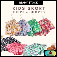 Coconana Kids Girl Skirt Pants 1-6Y Seluar Skirt Skort Budak Perempuan Soft Cotton Toddler Clothes R