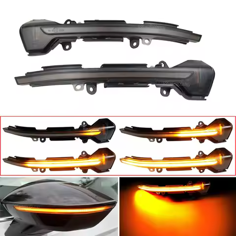 Dynamic Turn Signal LED Rear View Mirror Indicating Flash For Seat Leon III MK3 5F ST FR Cupra Ibiza
