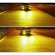 2PCS 3000K Yellow Auto Fog lamp H7 LED H4 H11 H1 H3 9012 9005 HB3 9006 HB4 10000LM COB Mini Car Head