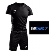 Gymshark Microfiber Jersey Training With Short / Set Jimat Jersi + Seluar Gymshark